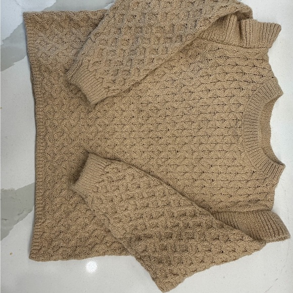 Other - Rylee + Cru Textured Knit Sweater in Camel 2-3T